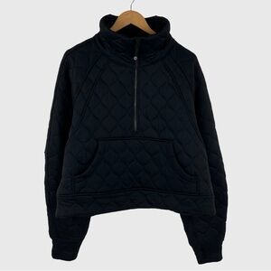 NWT Lululemon 2023 Scuba Oversized Quilted Half-Zip in Black